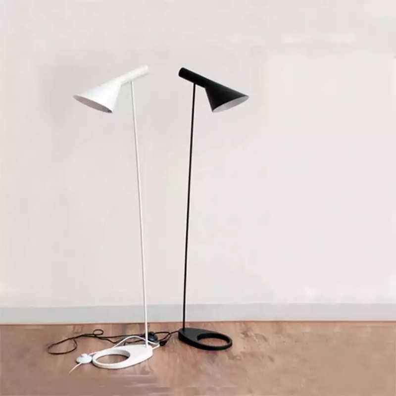 Floor Lamps Arne Jacobsen Floor Lamp Living room Studio Bed Side Replica lamp designer scandinavian table lamp Black White standing lamp Z260131-image-862385784