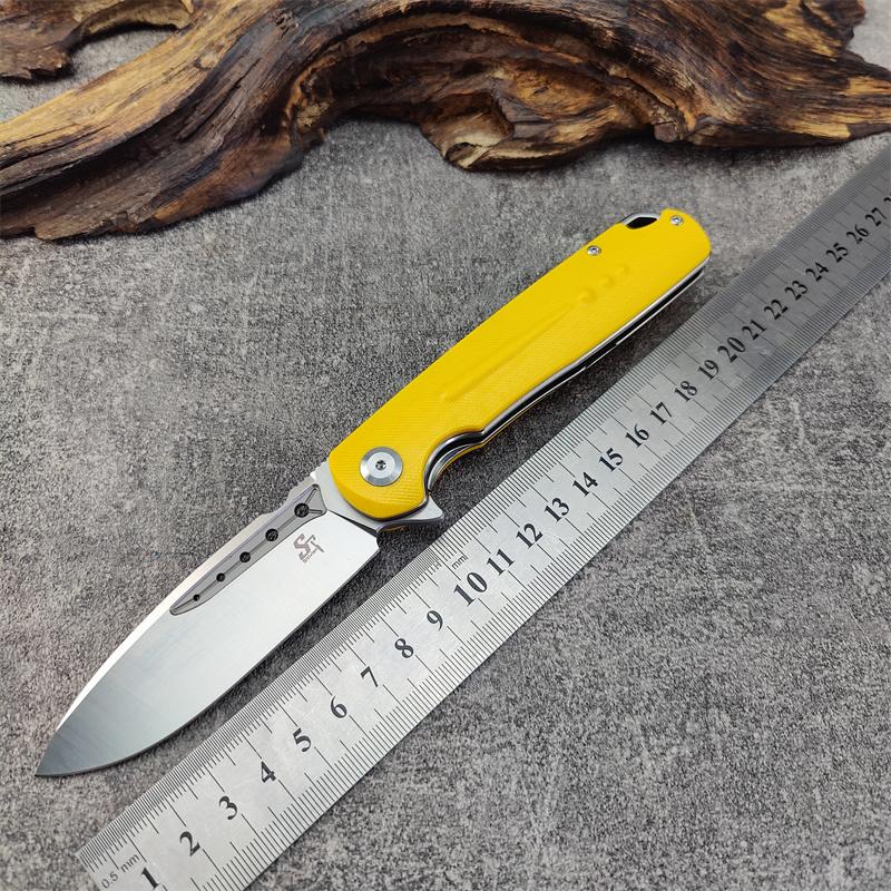 

Tools Eafengrow Sitivien ST131 Real D2 Blade G10/Micarta Flipper Tactical Outdoor EDC Camping Hunting Military Pocket Folding Knife