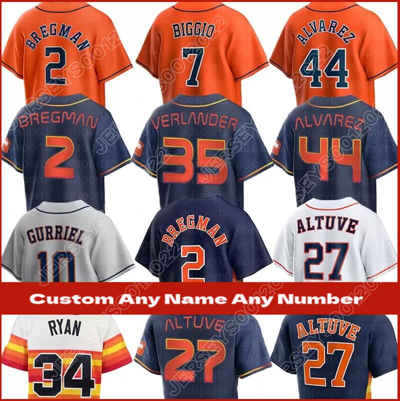

CUSTOM 2023 World Series Champions Baseball jerseys JOSE ALTUVE GEORGE SPRINGER MICHAEl BRANTLEY YULI GURRIEL ALEX BREGMAN HOUSTON KYLE TUCK, Men cool base (taikongren)