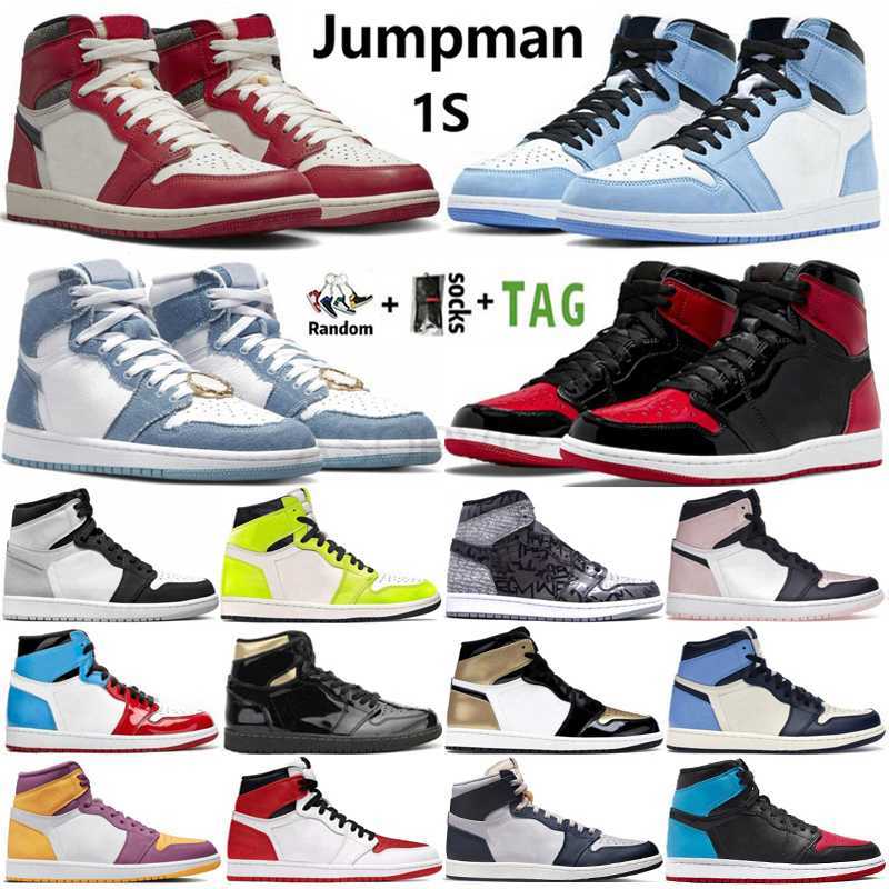 

Jumpman 1 Og 1s Mens Basketball Shoes Lost Found Bred Patent University Blue Stage Haze Hyper Royal Dark Mocha Denim Visionaire Heritage Men Women Sneakers Trainers, 32