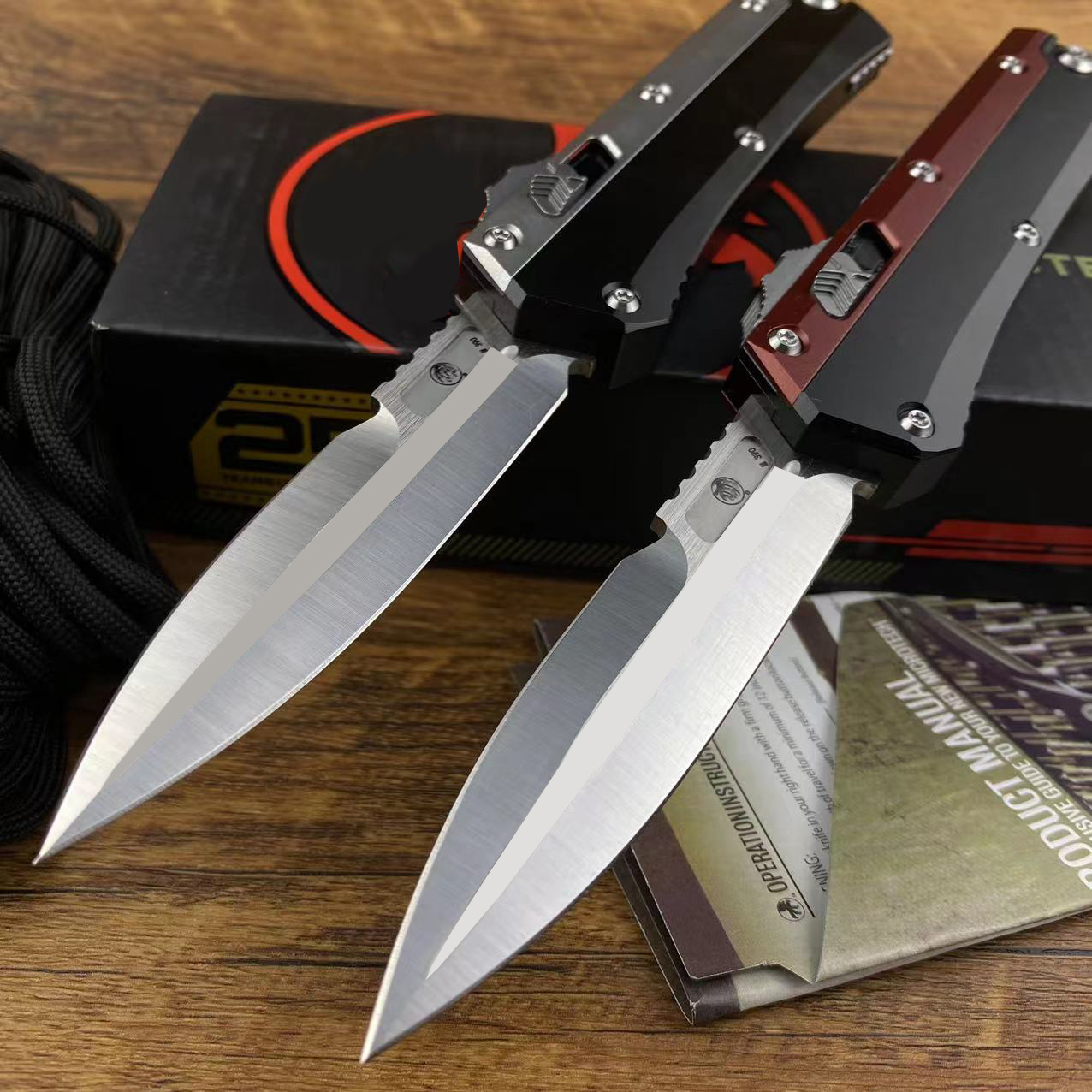 

3Models 184-10S Signature Series Out of Front Knife D2 Plain Automatic Pocket Knives EDC Tools