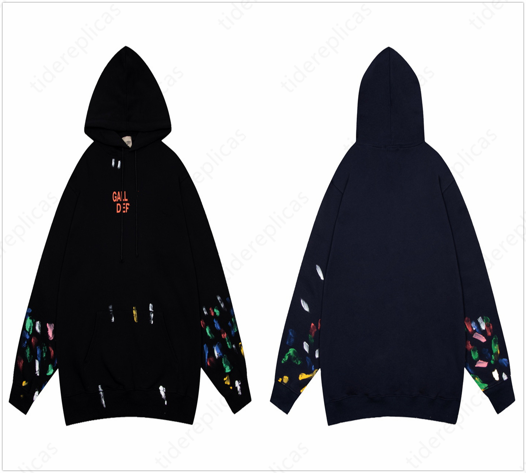 

hoodies designer mens high street hoodie alphabet washed distressed sweatshirts splash ink hip hop hoodys trend plus size sweaters oversized hoody BOYS, Style no.38