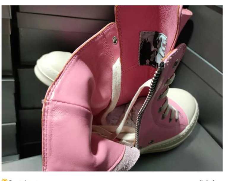 

2023 NEW LIST GENUINE LEATHER Milky white bandage boots fashion high tide high quality men and women couple tide cream shoes