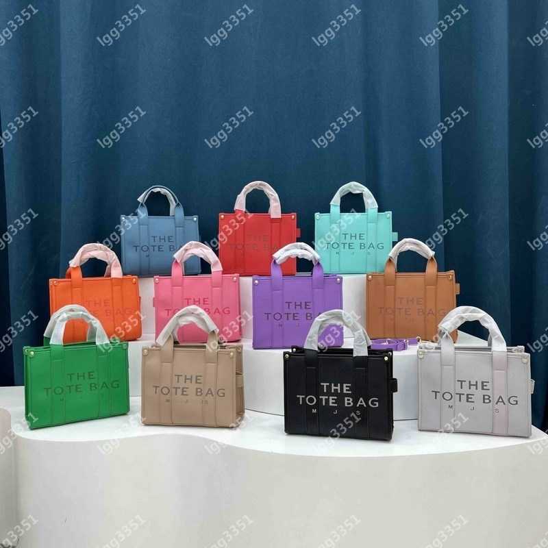 

2 Sizes Leather The Tote Bag Famous Marc Designer Luxury Handbags Single Shoulder Strap Women Crossbody Shopping Bags Telfars Traveler Large Totes Purse, Add box + dust bag