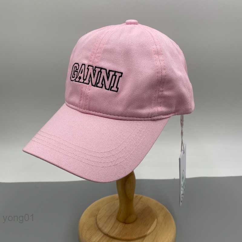 

Ball Caps Ganni Adjustable Couple Embroidery Alphabet Washed Cotton Baseball Multi Color Spring and Summer Sun Visor Duck 230302H629, Khaki