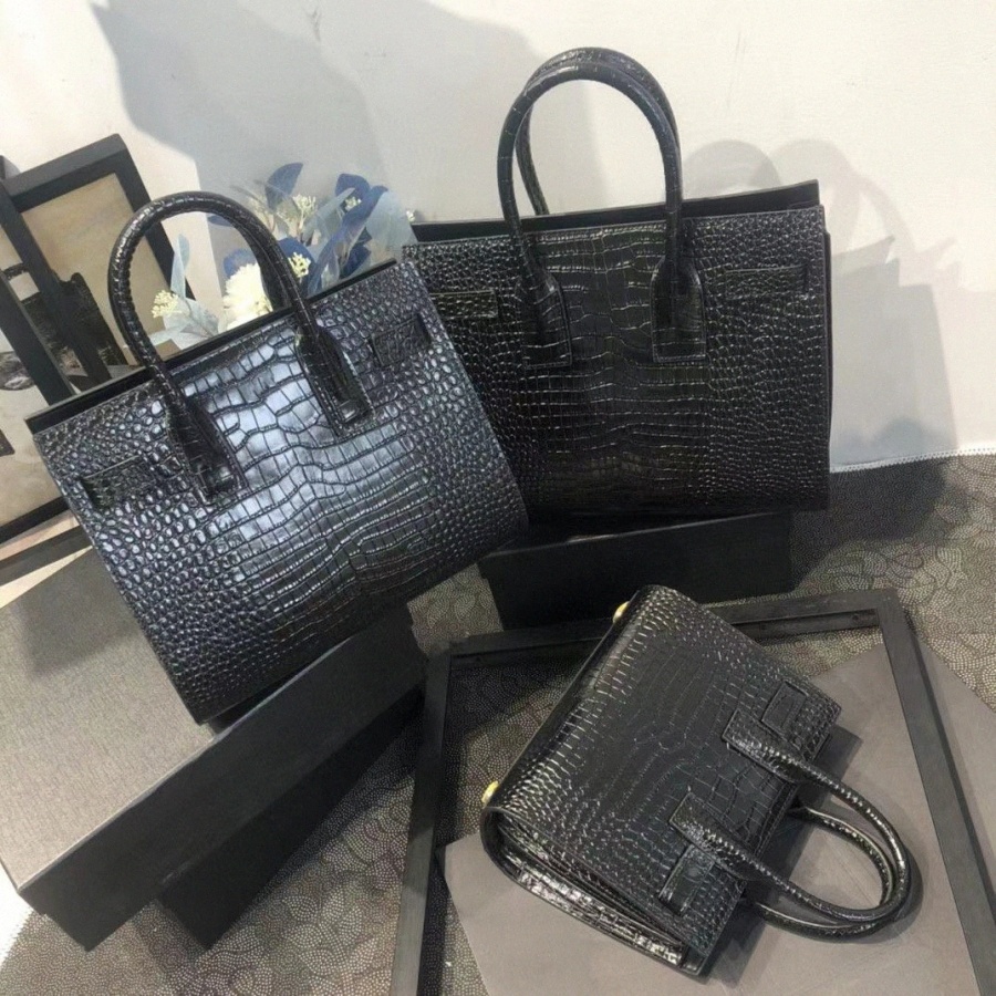 Designer Nano Sac De Jour Sacs Crocodile Grain Bébé en Crocodile Mode Sac Femmes De Luxe Véritable Sac À Main En Cuir Mat Épaule Sac À Main IzTx