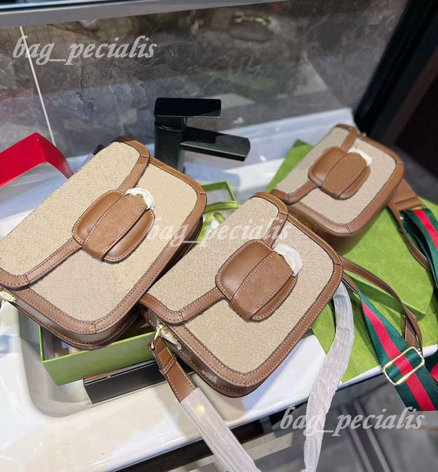 

Designer bag Crossbody bag for women saddle vintage retro classic print Genuine Leather shoulder bag Messenger chains handbags vintage handbag purse 2 sizes