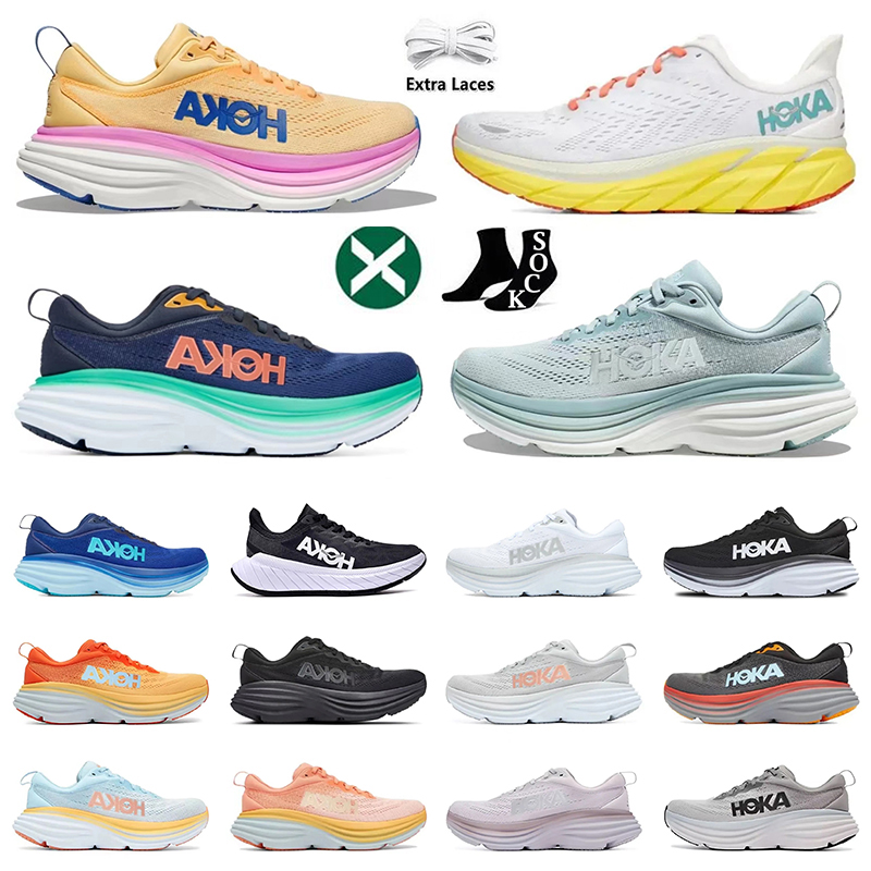 

Hoka Running Shoes Bondi Clifton 8 One One Womens Designer Carbon x 2 Triple Black White Pink Free People Summer Song Hokas Mens Jogging Athletic Sneakers 36-45