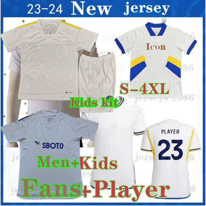 

4XL 23 24 BAMFORD soccer jerseys 2023 2024 Adams Aaronson HARRISON Llorente Leeds Unitedes Sinisterra JAMES men kids Kit football shirt UTD