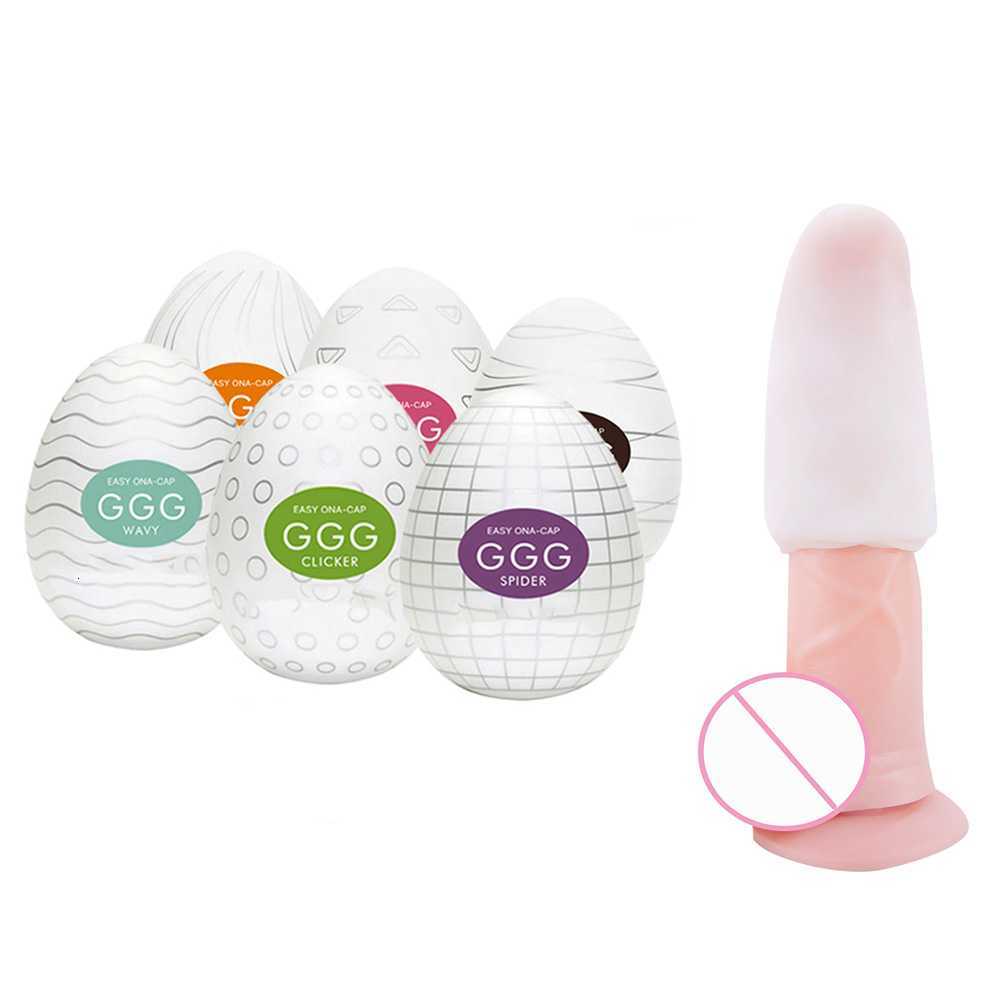 Toy Sex Massager Masturbator Blowjob Vagina Automatic Sucking 6 Set Male Masturbation Cup Egg Penis Massage Adult EGG Stockings Masturbaton Eggs-image-862465538