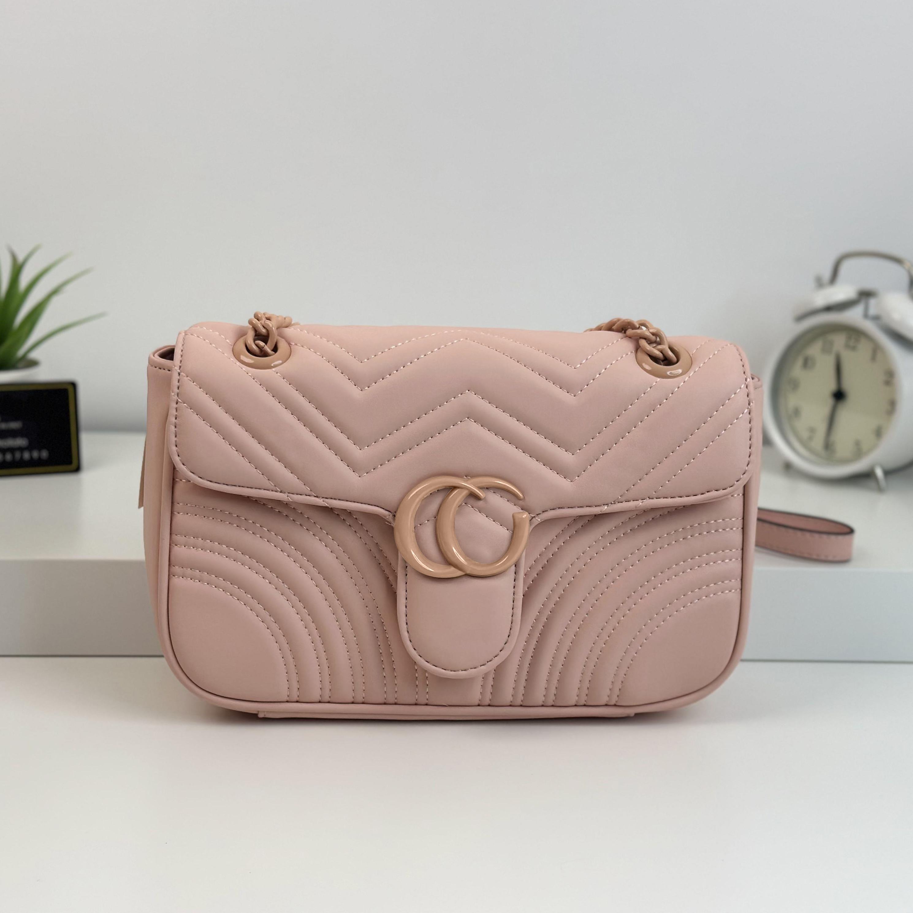 

Shoulder Bag Marmont Crossbody Leather Fashion Classic Women Chain Purse Handbags Hand Bag Fashion Strap Pochette, Gmbc01 26 x 7 x 18cm