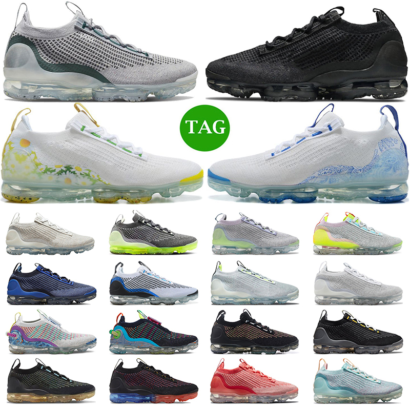 

Original Fly Knit 2021 men women running shoes Triple Black White Pure Platinum Grey Volt Photo Blue Light Pastel mens trainers outdoor sneakers