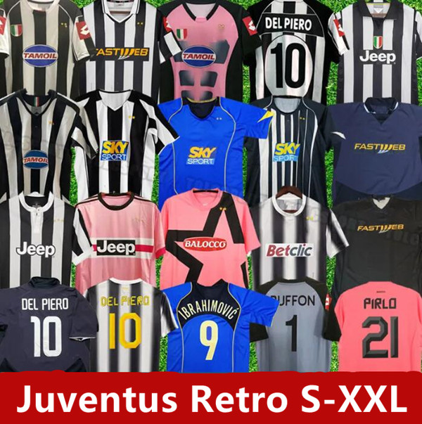 

Retro Juventus DEL PIERO Conte soccer jersey PIRLO Buffon INZAGHI 84 85 92 95 96 97 98 99 02 03 04 05 94 95 ZIDANE Ancient maillot DAVIDS BOKSIC Conte shirt, 02/23 gk