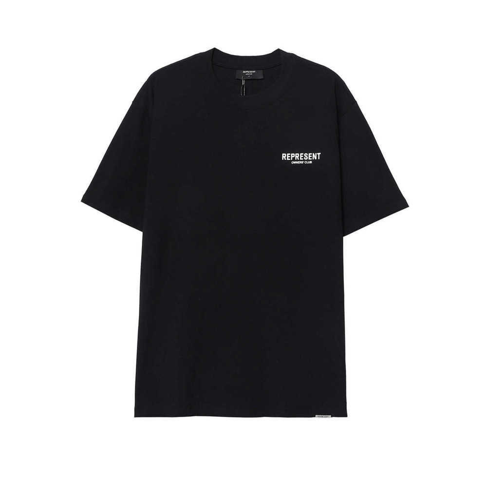 

designer new Men Street Represent ative New Washed Basic Small Letter Slogan Short Sleeve INS Fashion Men' and Women' Loose T-shirt Advanced Design 80ess, White