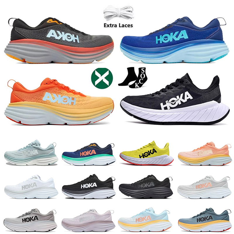 

Hoka Bondi 8 Sports Shoes Hokas ONE ONE Clifton 8 Black White Shock Absorbing Road Carbon x2 Men Women Runner Sneakers Climbing Runner Trainers Jogging Outdoor, D8 36-40