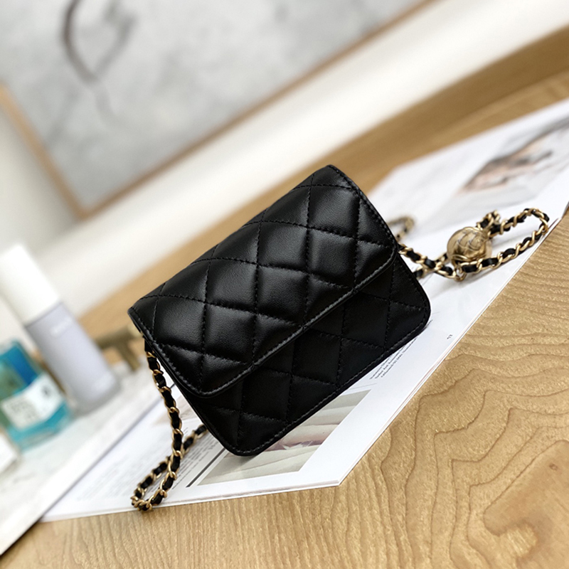 

Designer Shoulder Bag Luxury Chain Bag 12.5CM Genuine Leather Crossbody Bag High Imitation Flap Bag With Box ZC259