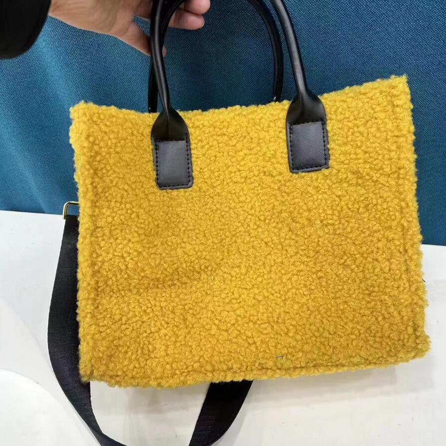 2024 Winter suede womenswear Designer Color patchwork Tosla Street Audry crossbody Bag Leather Fiber Tote bag marc jacobs Wallet crossbody bag
