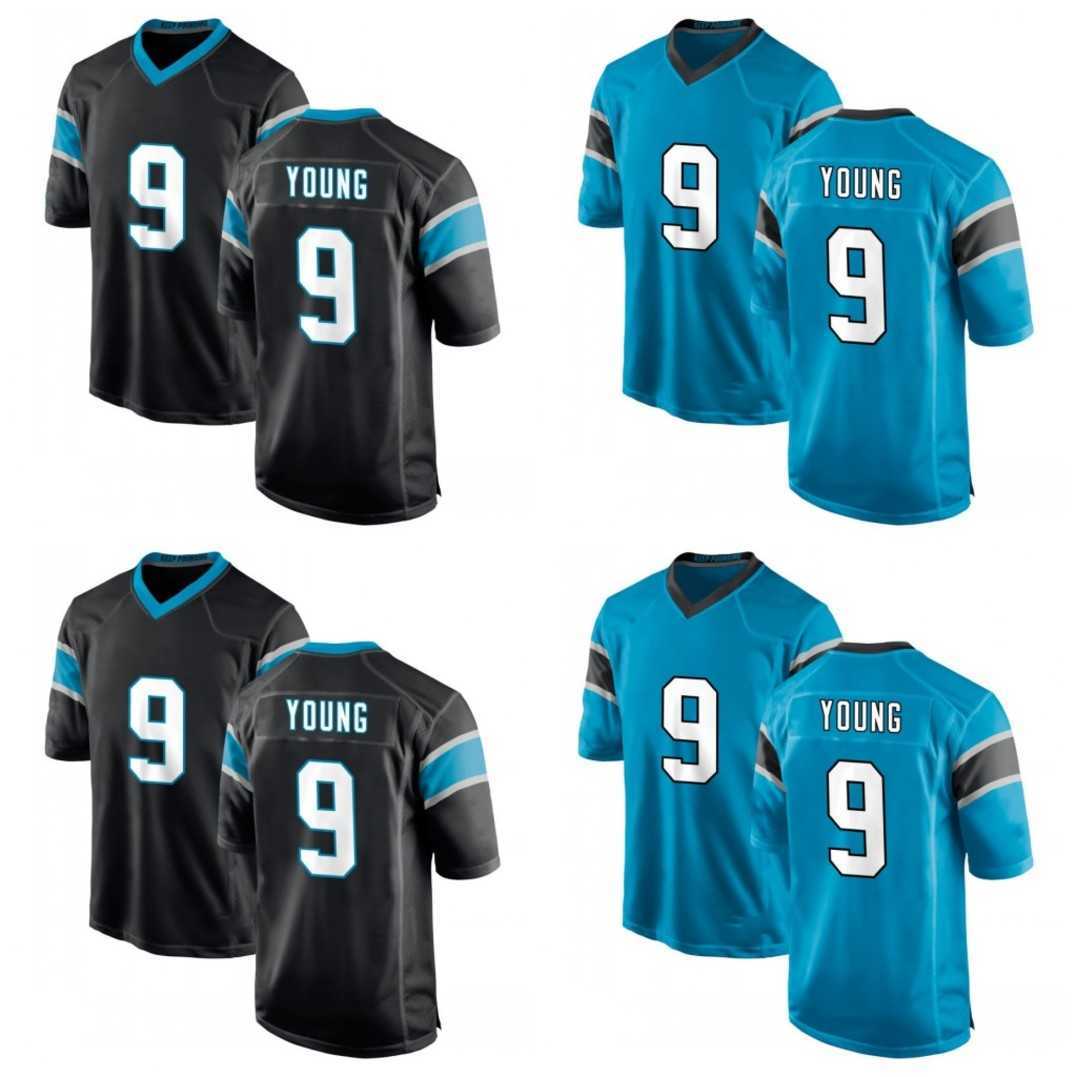 

9 Bryce Young Carolinaes Football Jerseys Panther Black Teal White Men Women Youth