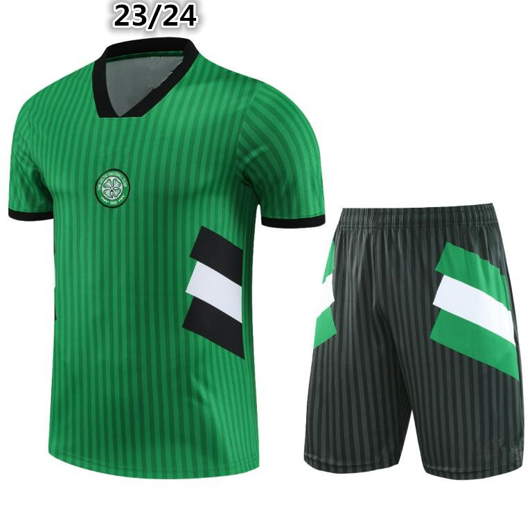 

23/24 CEltic Football Short Sleeve Sports Set Survey 23/24BROWN GRIFFITHS McGREGOR CHRISTIE Short Sleeve Training Set, Green
