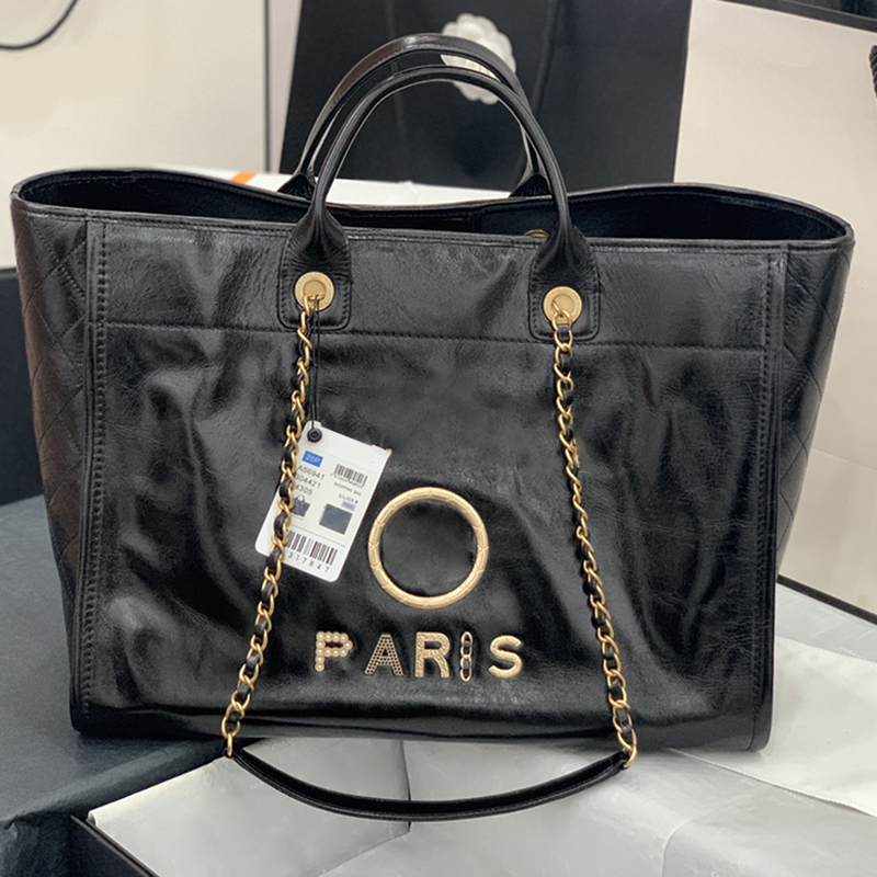 

Designer Tote Bag Luxury Shopping Bag 40CM Genuine leather Handbag High Imitation Underarm Bag With Box ZC171
