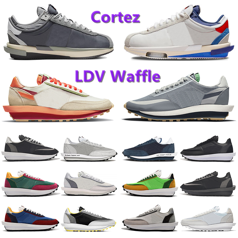 

LDV Waffle Running Shoes Designer Cortez 4.0 Iron Grey University Red Clot x Net Orange Blaze Neutral Grey Triple Black Summit White Men Women Trainers Sports Sneakers, Color#1