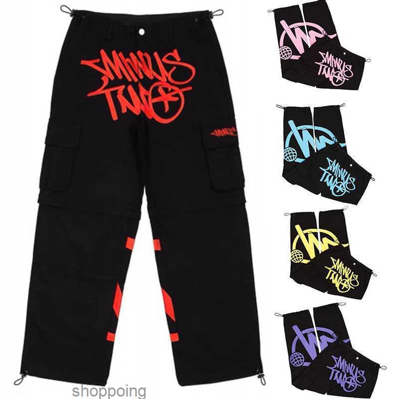 

Men's Pants Minus Two Cargo Y2k Casual Pants Baggy Streetwear Sport Gym Jeans Men Clothing Pantalones Sweatpants Minustwo Pant W0325 Jovp, Black yellow