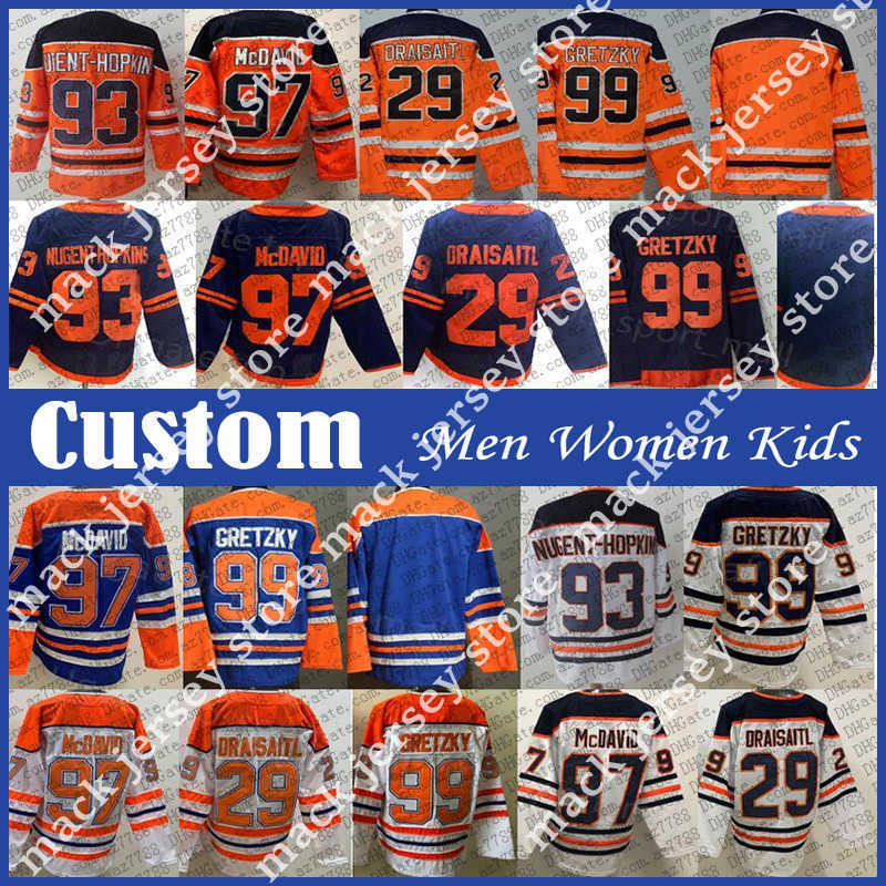 

Jerseys Connor McDavid Leon Draisaitl Hockey Jersey Custom Men Women Kids Edmonton Oilers Darnell Nurse Zach Hyman Evan Bouchard Evander Kane Mattias Ekholm Stuart, Shown