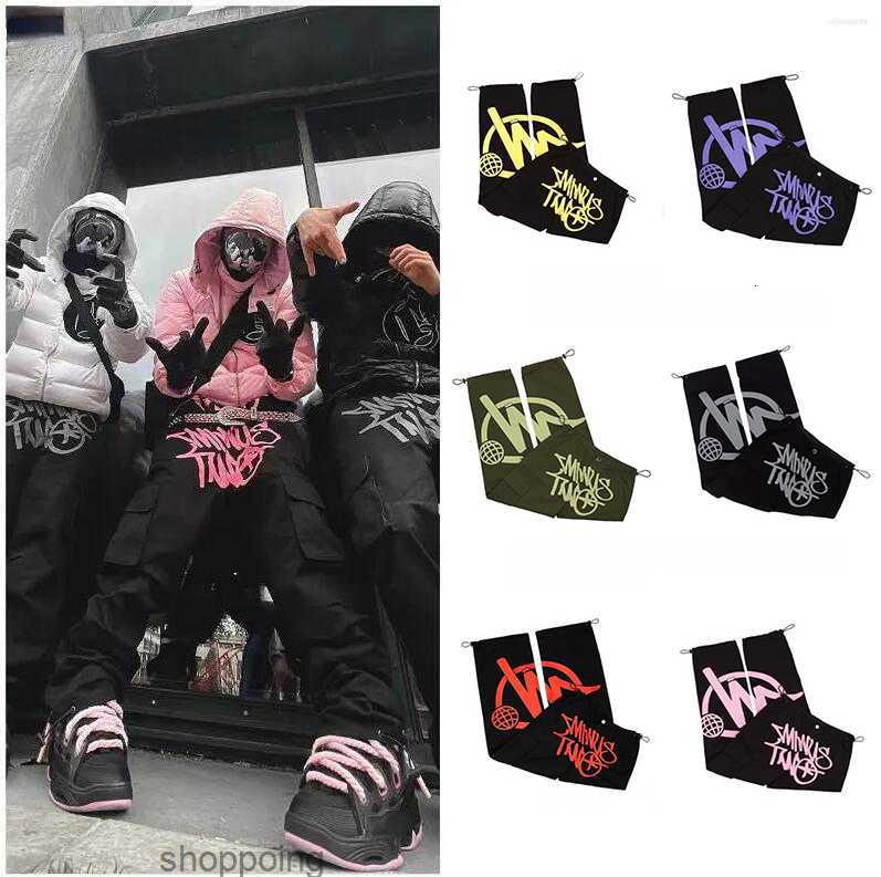 

Mens Pants Minus Two Cargo Harajuku Casual Loose Punk Rock Straight Wide Leg Trouser Streetwear Y2k Pant Retro Street Trend Overalls Minustwos Flwc