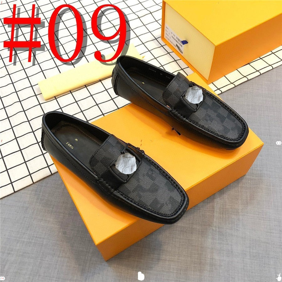 

29Model 2023 Spring Summer NEW Men's Designer Loafers Comfortable Flat Casual Shoes luxurious Men Breathable Moccasins Slip-On Soft Leather Driving Shoes, #08