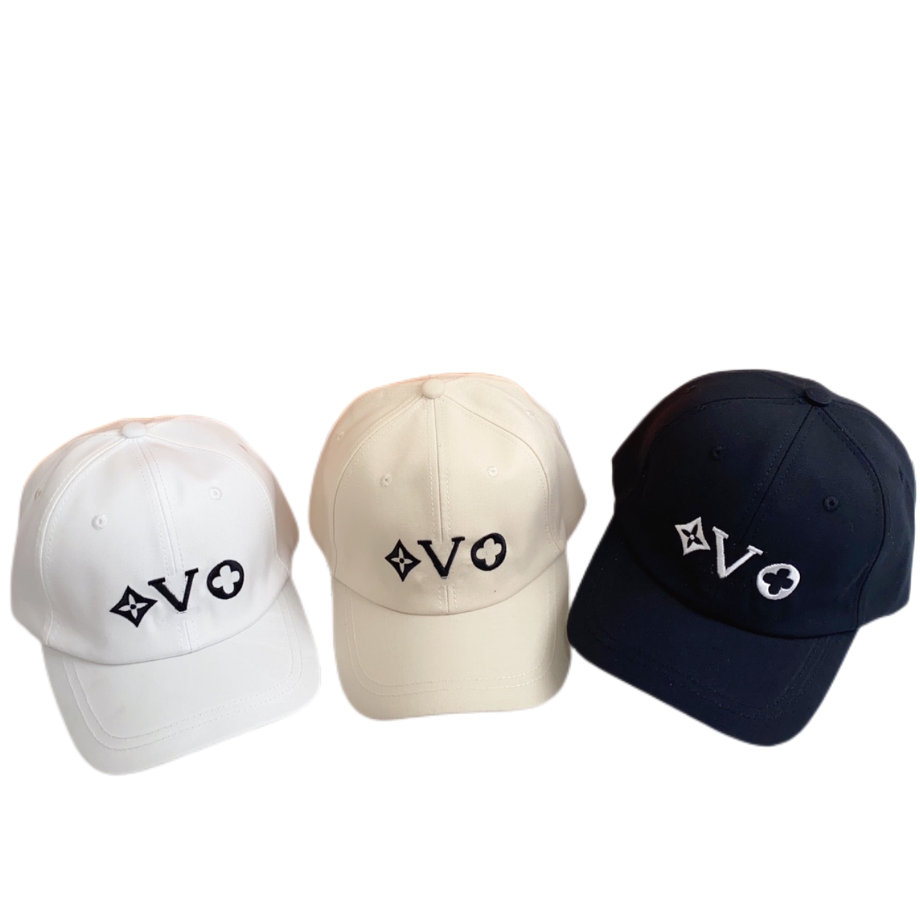 

Luxury Baseball Cap Designer Sun Hat Men Women - Adjustable Plain Sports Fashion Quality Hat Exquisite Craftsmanship, White