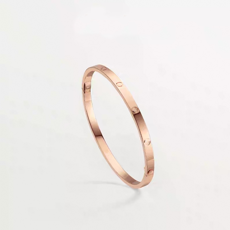 

Diamond Stainless Steel Love Bracelets Silver Rose Gold Bangles Women Men Bangle Screw Bracelet Couple Classic Jewelry Accessories