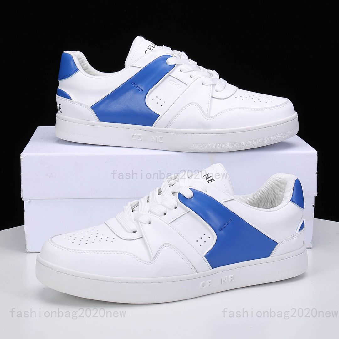 

Designer Luxury Celins Sneaker Classic Color Matching Simple Casual Low Platform Shoes Mens Womens Outdoor Run Zapatos Baskeball Shoe blue