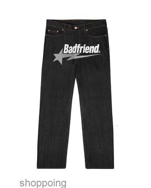 

Mens Jeans Y2k Badfriend Hip Hop Letter Printed Black Pants Men Women Fashion Casual Rock Wide Foot Baggy Trouser Streetwear 230320c7d7 2 2opk