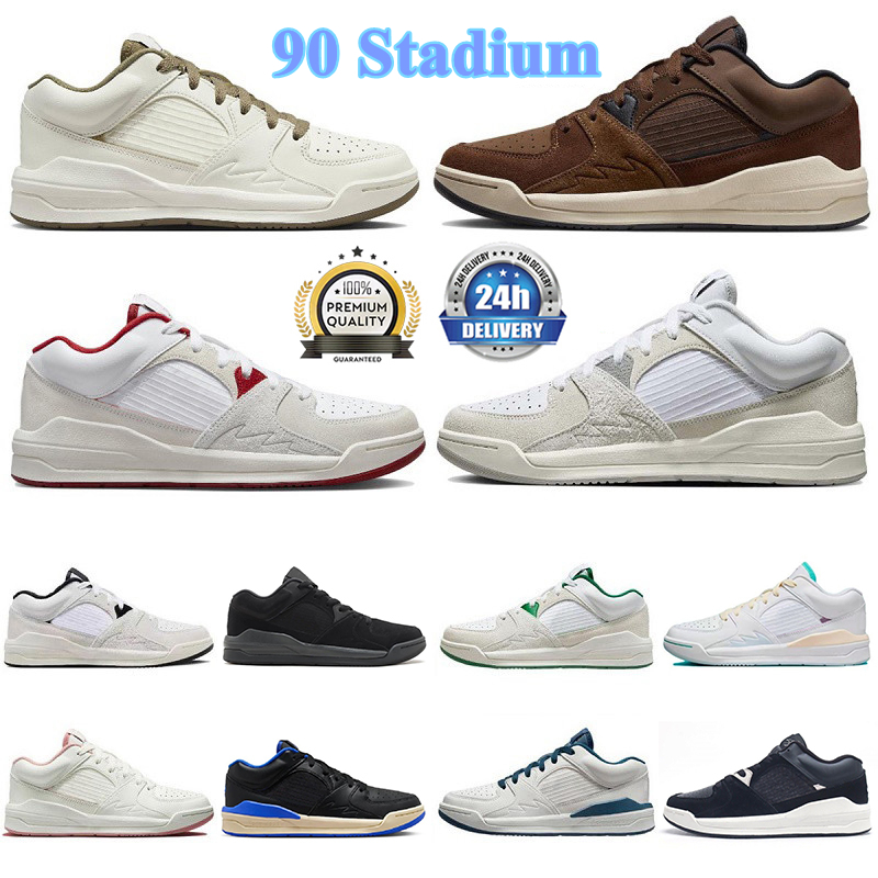 Jumpman 90 90s Stadium Hommes Chaussures de basket-ball Blanc Trèfle Vert Varsity Rouge Sarcelle Brun Kelp Voile Noir Hommes Femmes Baskets Sport