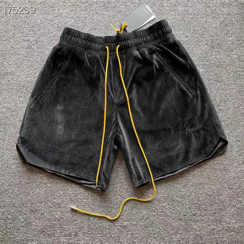 

Embroidered Vintage Drawstring Shorts Men Women 1 Quality
