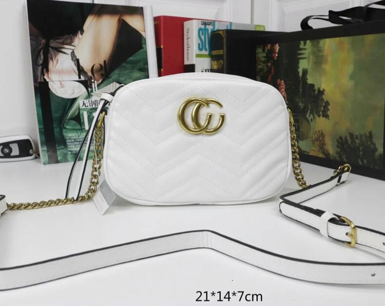 

Top Quality Marmont GG Chain Shoulder Bags woman Fashion Classic Luxury Designer Handbags Lady Leather Banquet Messenger louise Purse vutton Crossbody viuton Bag, With dust bag