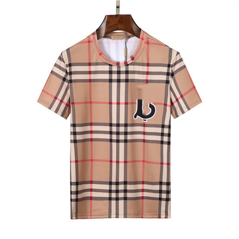 

summer Men's T-Shirts Popular fashion designer cotton Short Sleeve Luxury printed geometric pattern crewneck T-shirt clothing size M-XXXL G10, 14