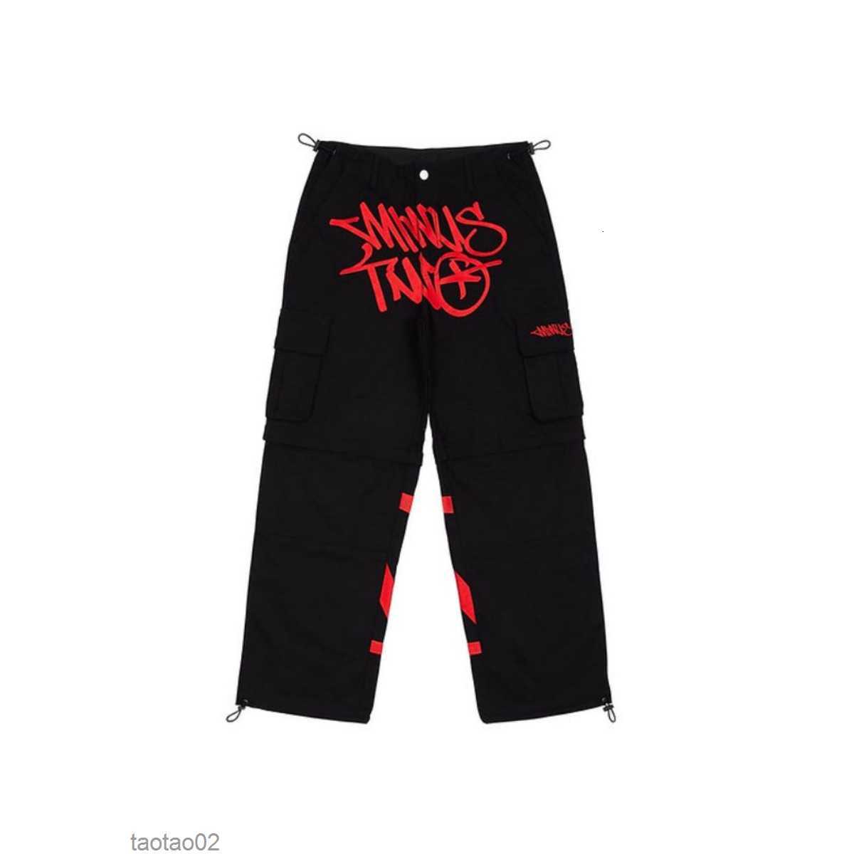 

Mens Pants Minus Two Cargo Harajuku Casual Loose Punk Rock Straight Wide Leg Trouser Streetwear Y2k Pant Retro Street Trend Overalls 230320dlkd, 14