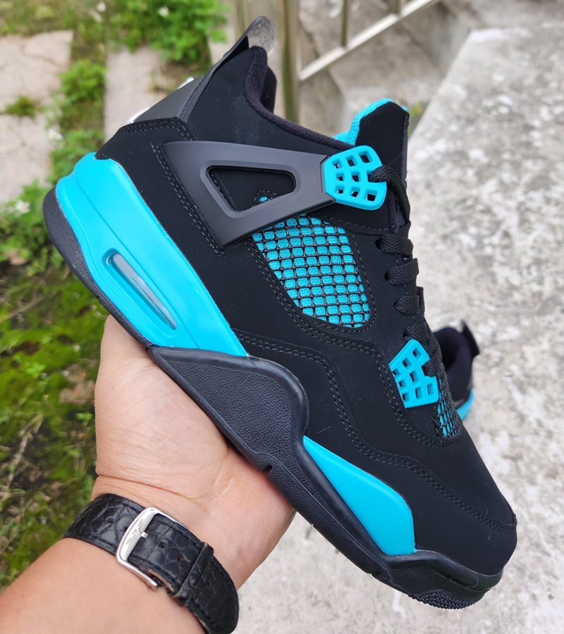 

4 4s Men Women BasketBall Shoes Pine Green Seafoam Military Black Cat Canvas Red Thunder White Oreo Midnight Navy UNC Blue Sail Infrared Mens Trainers Sports Sneakers, As shown 8