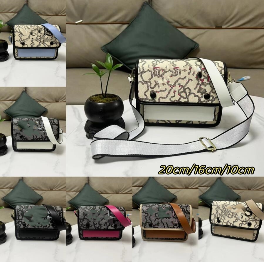 10A Designer Women Solid Tous La Rue Audree Crossbody Bag Leather Flap Magnetic Buttons Handbag Black White Pink Purse Shoulder Satchels Bags Cro