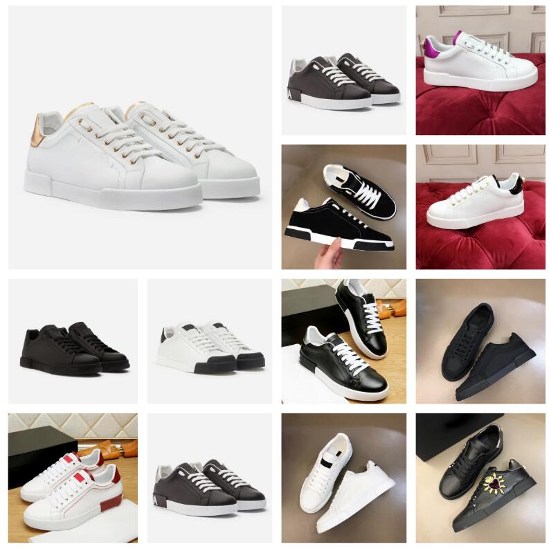 

Perfect Quality Flat Outdoor Sneakers Shoes Custom Zero Casual Walking PORTOFINO rubber Napa calfskin sneaker Comfort Casual Trainers EU38-46