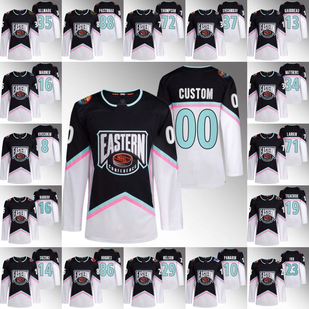 

Florida 2023 All-Star Jersey Sidney Crosby Igor Shesterkin Tage Thompson Nick Suzuki Johnny Gaudreau Alex Ovechkin Brock Nelson Jack Hughes Nikita Kucherov, As