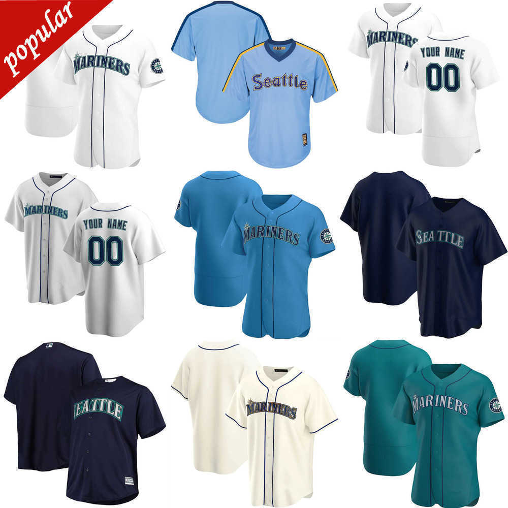 

Custom Jersey Seattle''Mariners''Mens women Youth 26 Jose Marmolejos 99 Keynan Middleton 38 Anthony Misiewicz 47 Rafael Montero Baseball Jerseys, Color