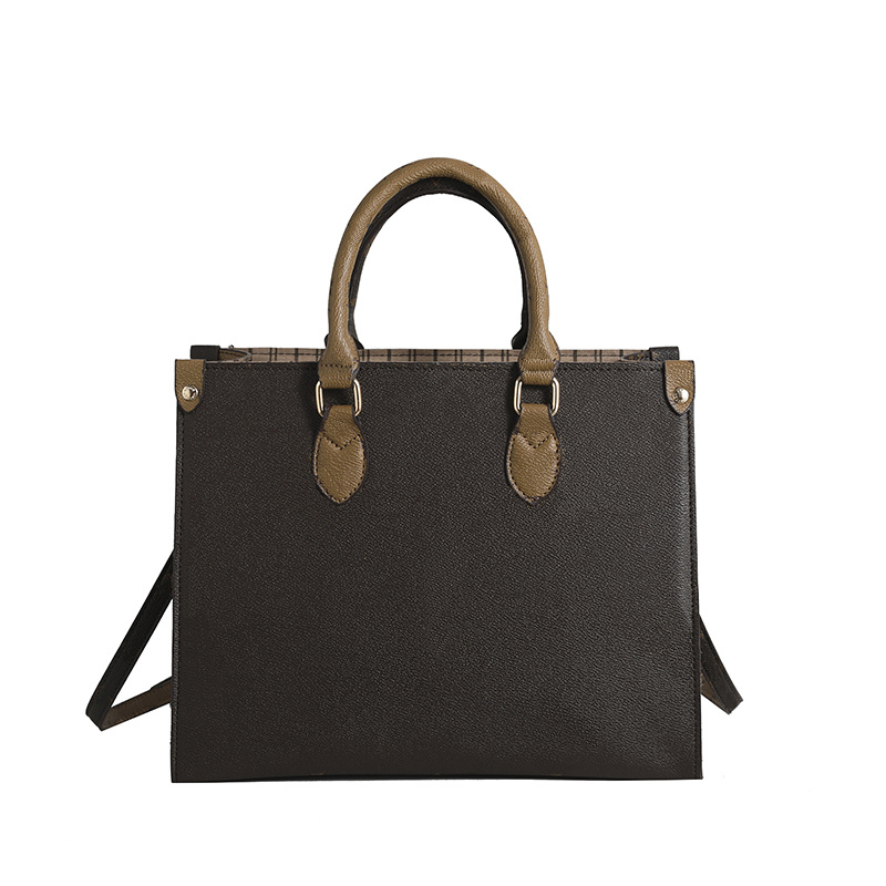 

Onthego Designer Totes Handbag for Women Large Capacity Tote Purse Ladies Shoulder Crossbody Bags Female Tote Purses Cross Body L7412, Brown