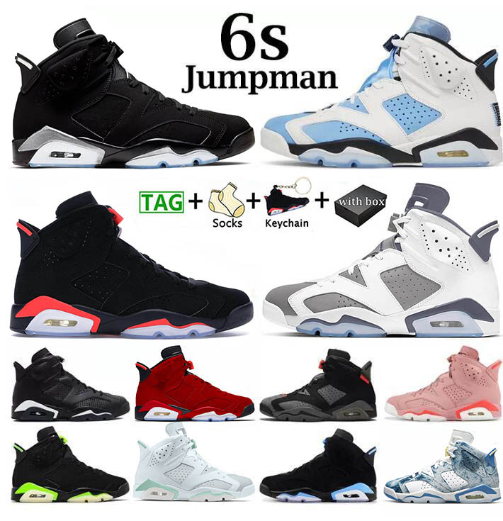 

6 6s basketball shoes men women University Blue Red Oreo Midnight Navy Georgetown Black Cat Iron Grey mens womens outdoor sports trainers sneakers, D29 40-47 alternate hare