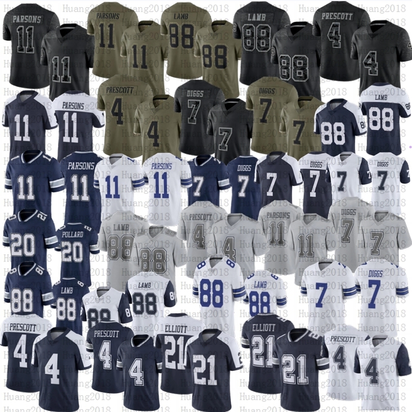 

Men Women Youth Trevon Diggs CeeDee Lamb Football Cowboyes Micah Parsons Dak Prescott Ezekiel Elliott Pollard jersey stitched