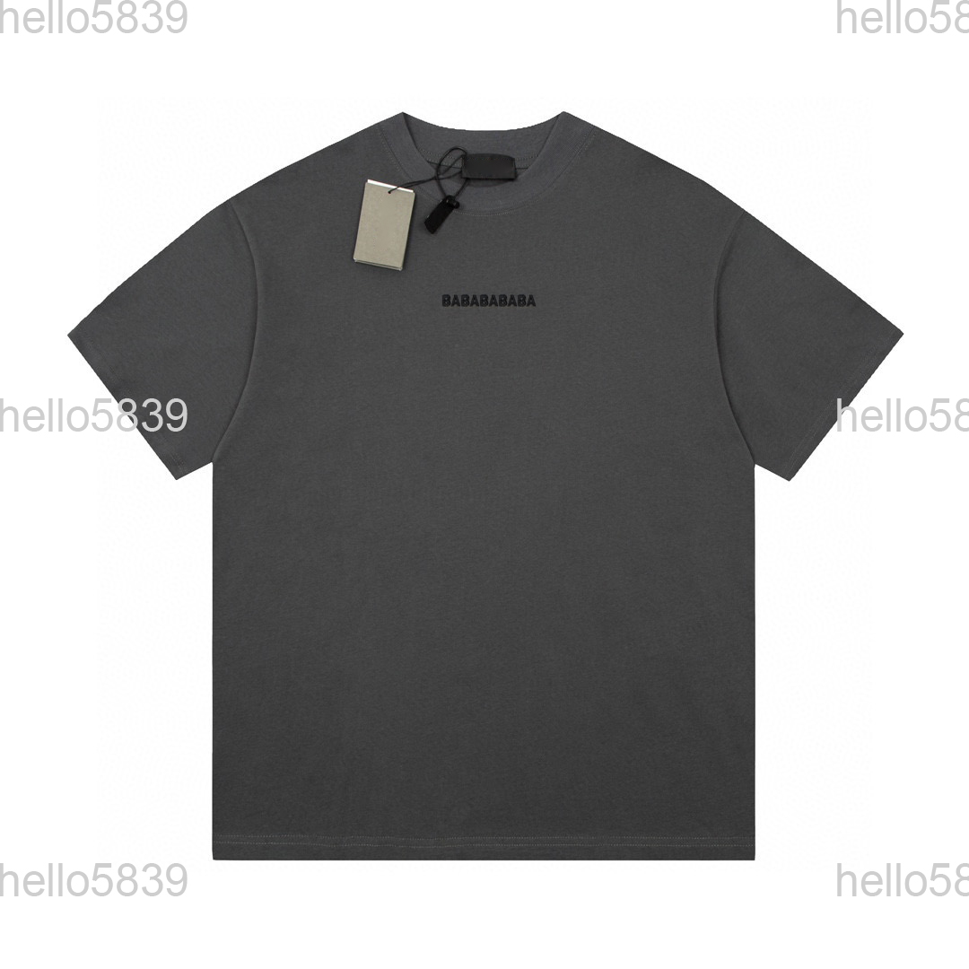 

2023 Tees Mens Designers T Shirt Man Womens tshirts With Letters Print Short Sleeves Summer Shirts Men Loose Tees Asian size -XXXL 434, Gray