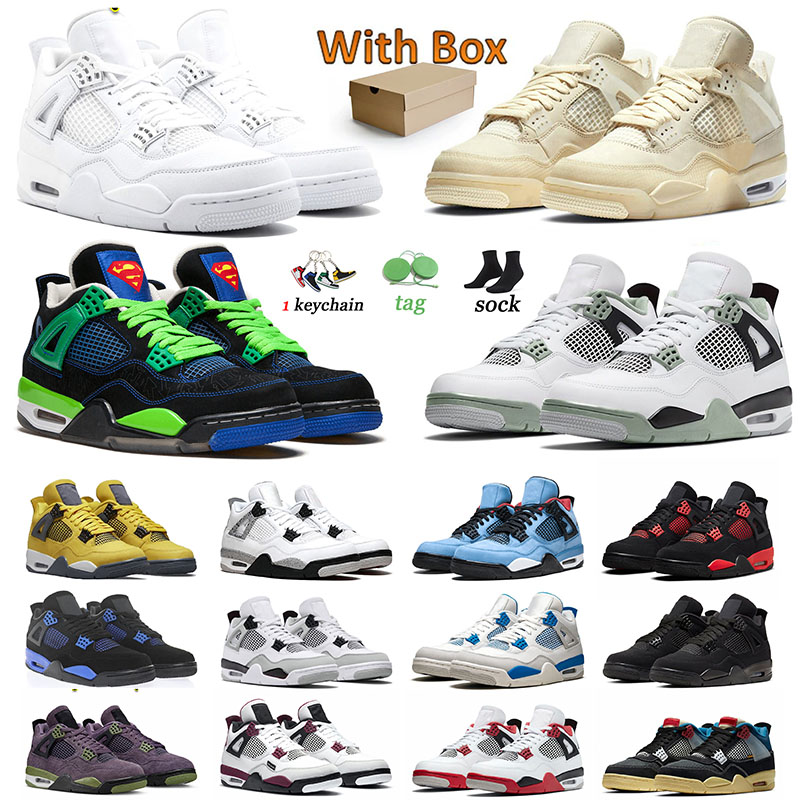 

Jorda 4 Basketball Shoes 4s Seafoam Jumpman Jordens 4s Sneakers Doernbecher Sail Pure Money Tour Yellow Travis White Cement Scotts Men Women Trainers Sports Retro, 40-47 taupe haze