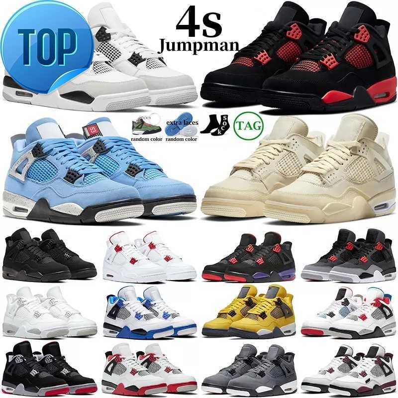 

Basketball shoes men women jumpman 4 4s Military Black Cat Sail Red Thunder White Oreo Cactus Jack Blue University Infrared Cool Grey mens sports sneakers