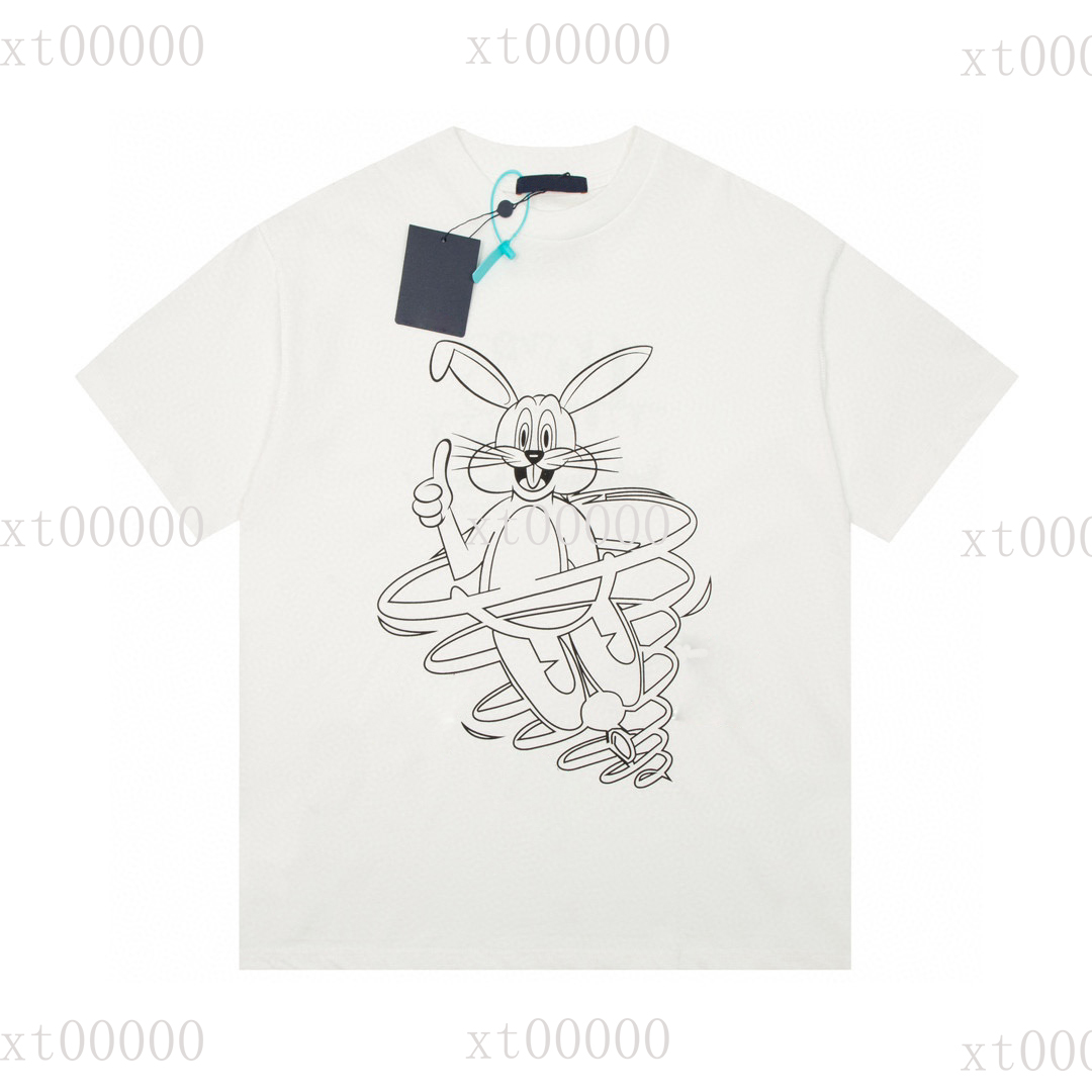 

22SS Designer Hoodies Printed T Shirts Tee Sweatshirt Fashion High Street Short Sleeves 044, White